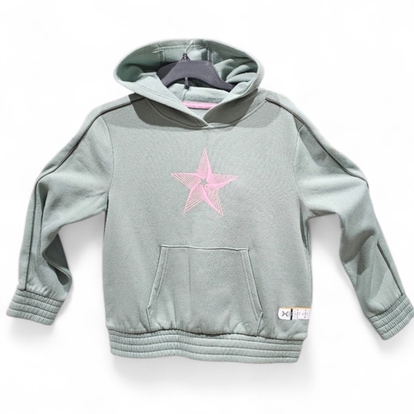 XERSION Quick Dri Pullover STAR Hoodie Kangaroo Pockets Girls Plus 14.5/16.5P - Picture 1 of 15